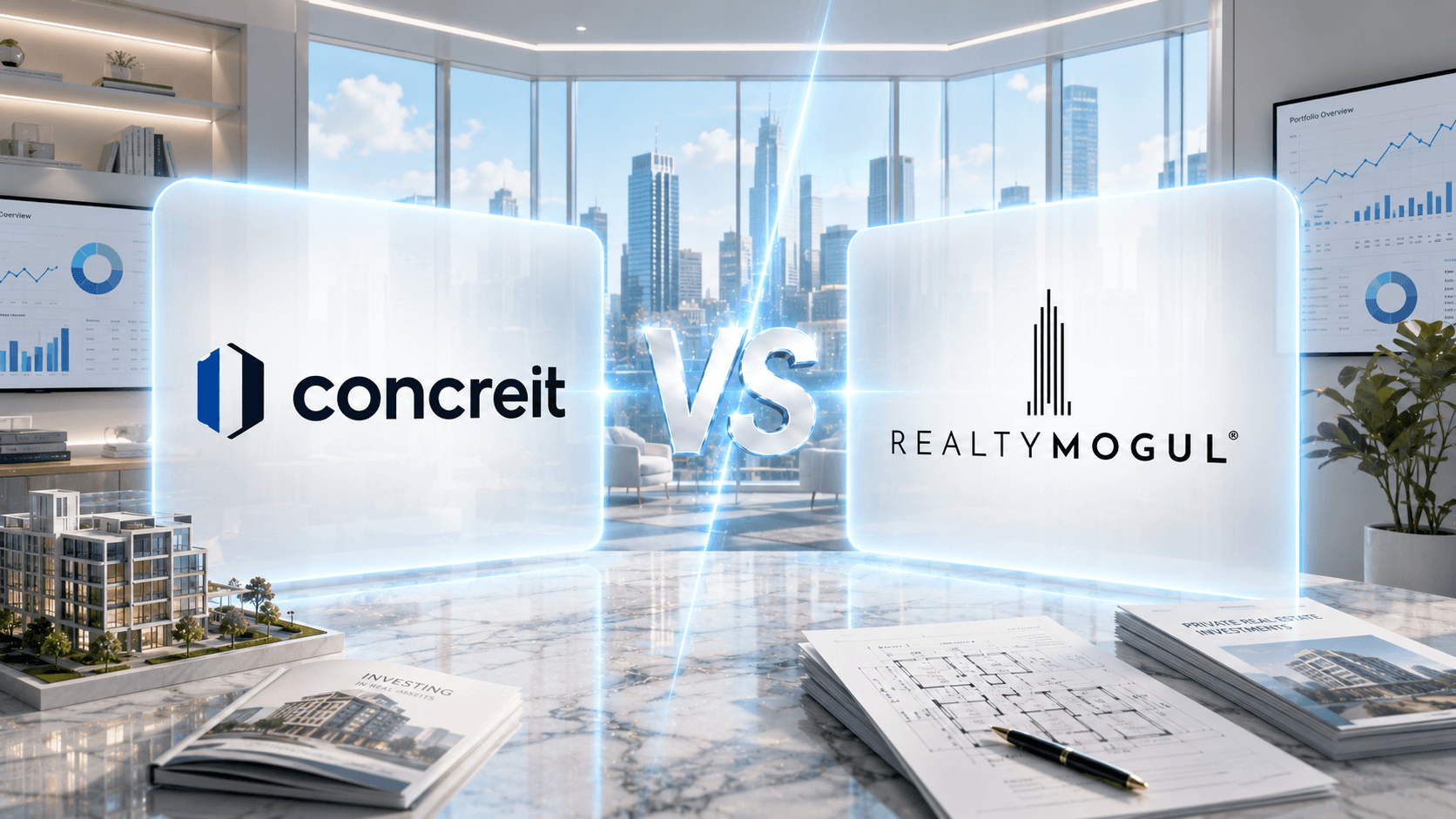 Concreit vs RealtyMogul Regulation A real estate platform comparison 2026