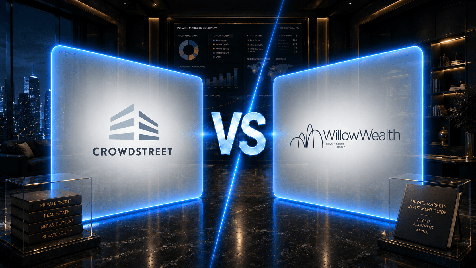 CrowdStreet vs Willow Wealth (formerly Yieldstreet) platform comparison 2026