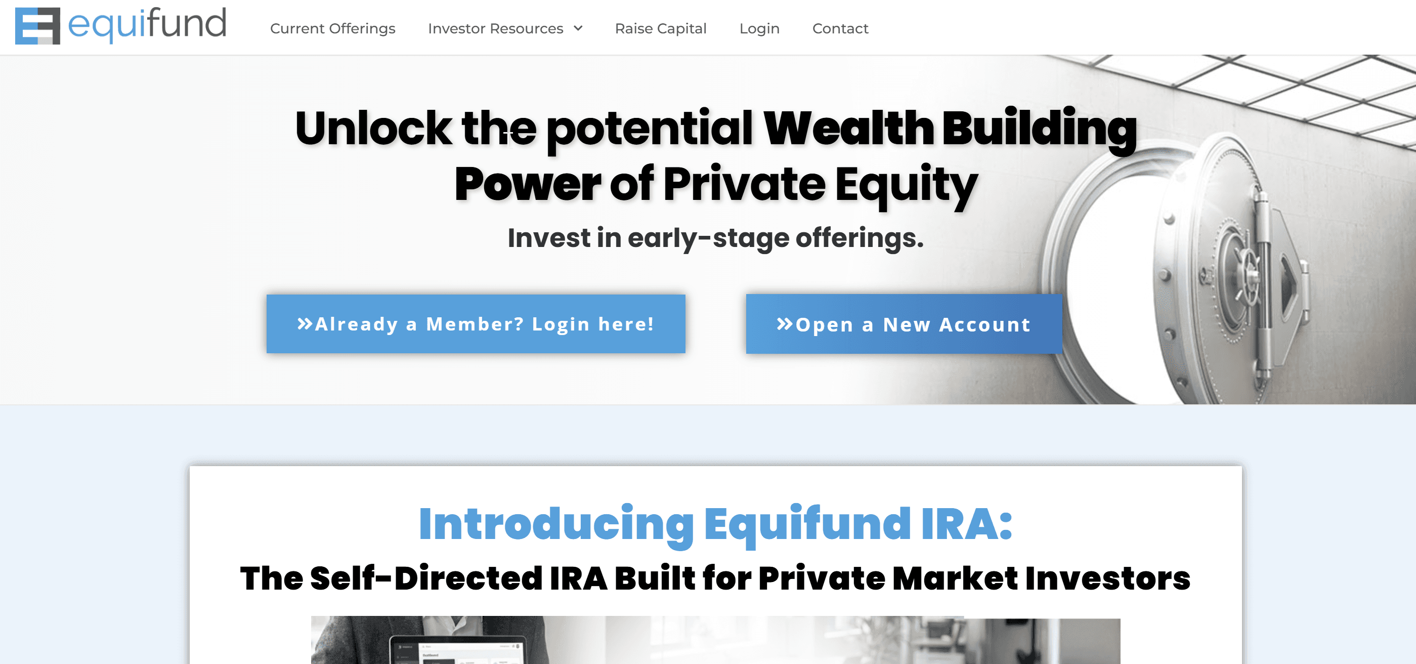 Equifund screenshot