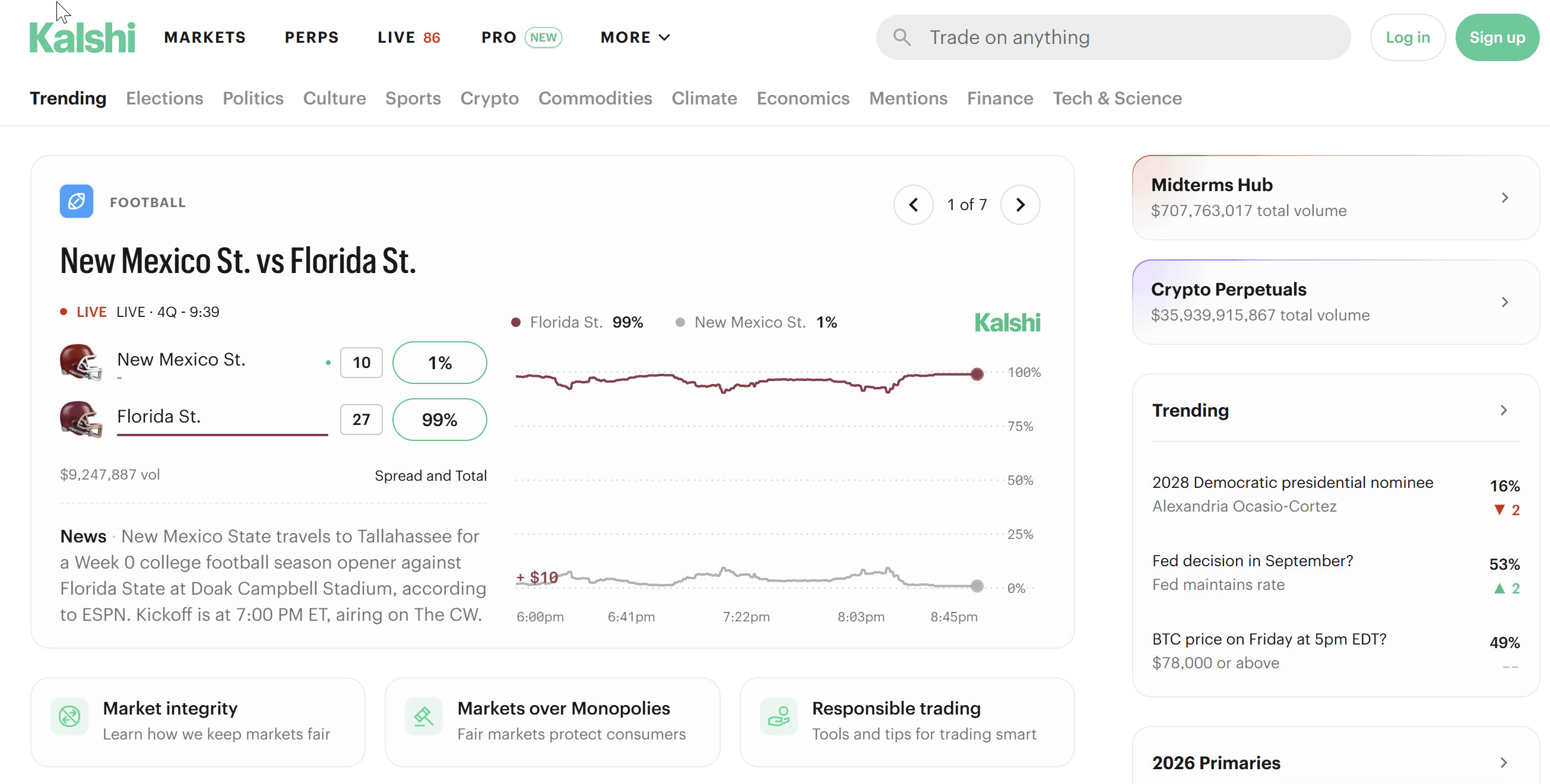 Kalshi screenshot