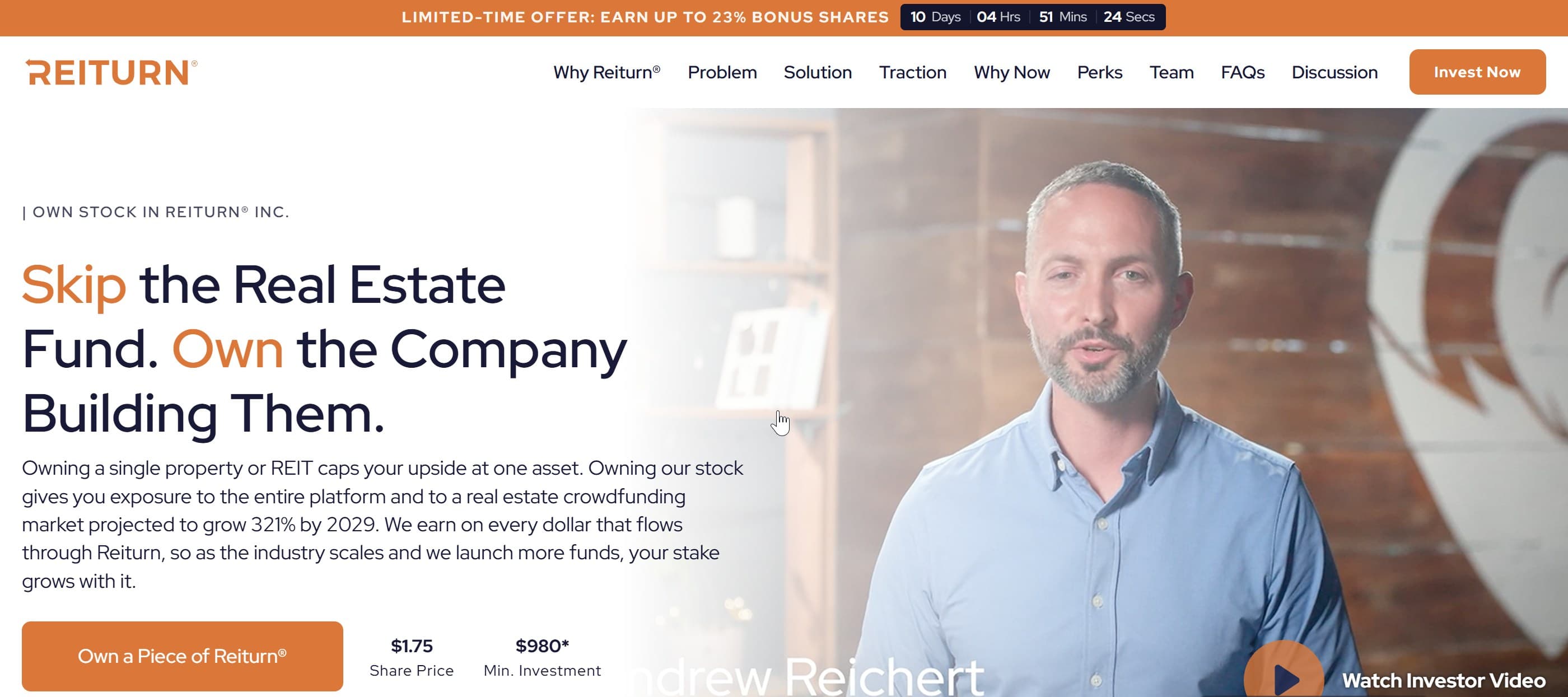 Reiturn screenshot