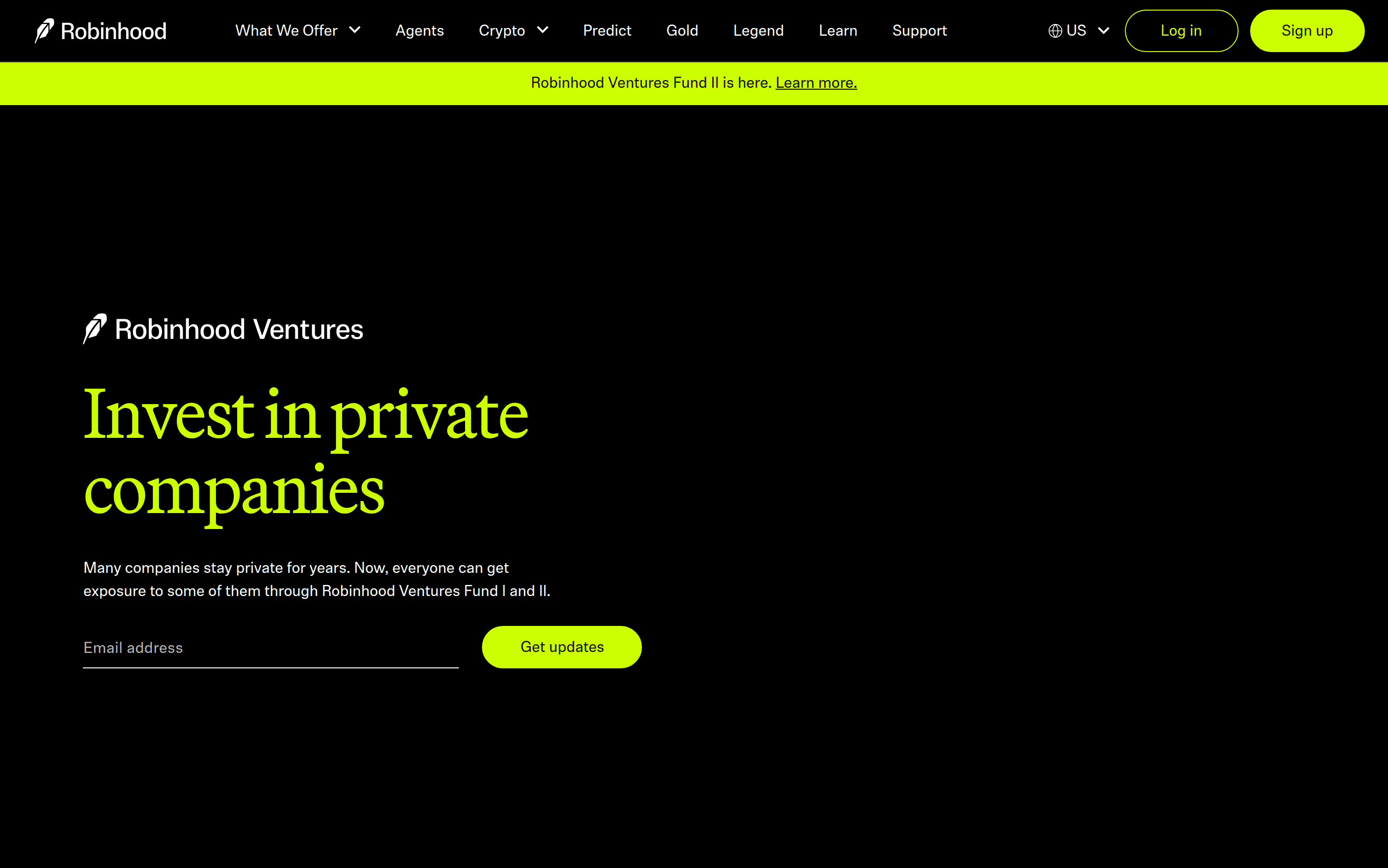Robinhood Ventures screenshot