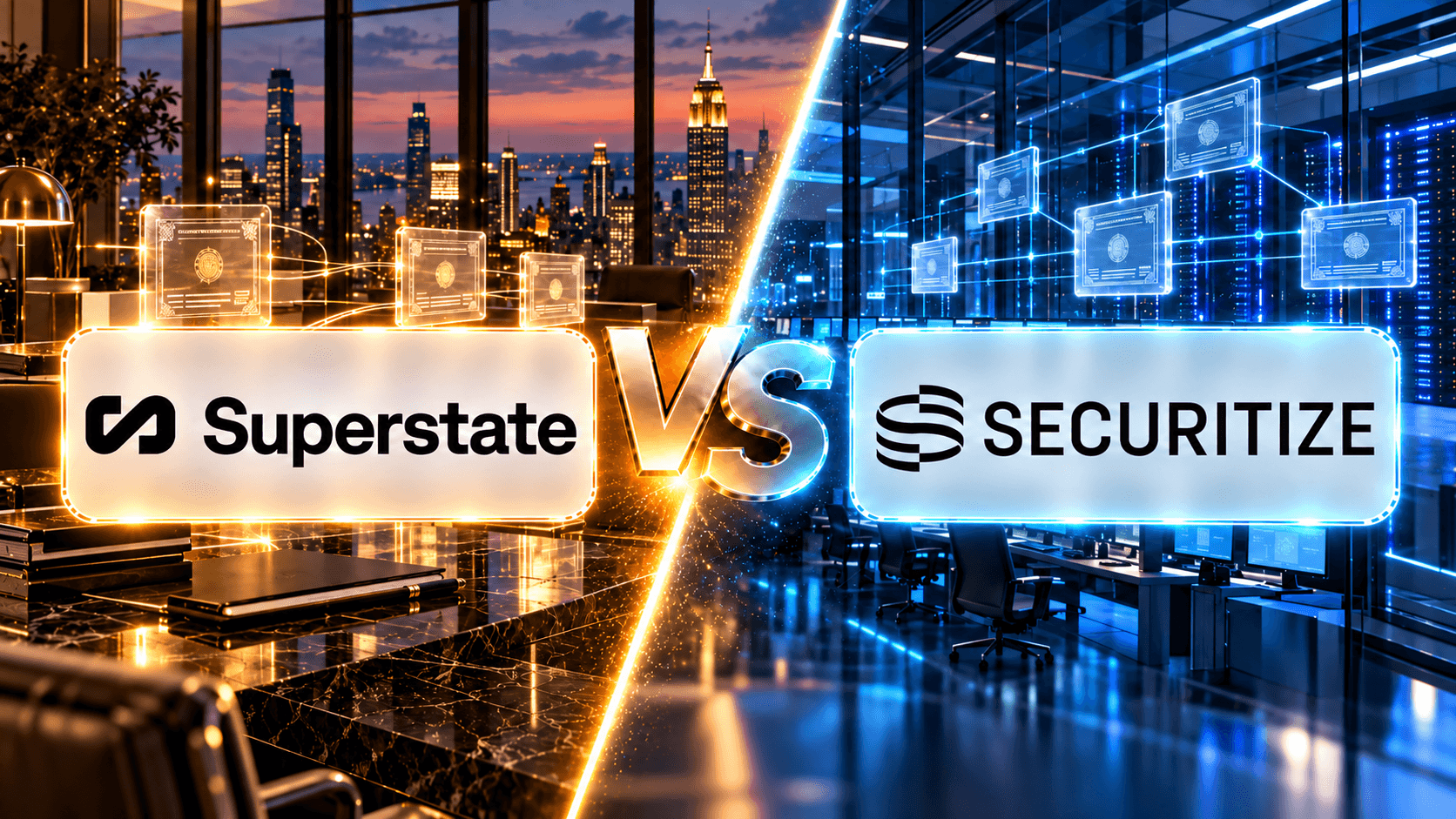 Superstate USTB vs BlackRock BUIDL on Securitize, 2026