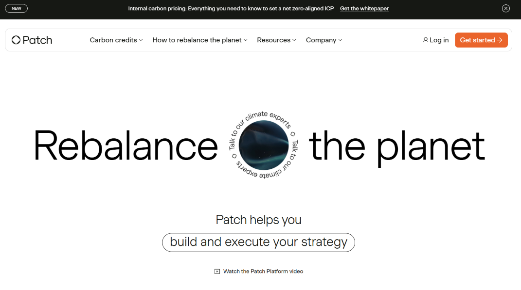 Patch platform screenshot