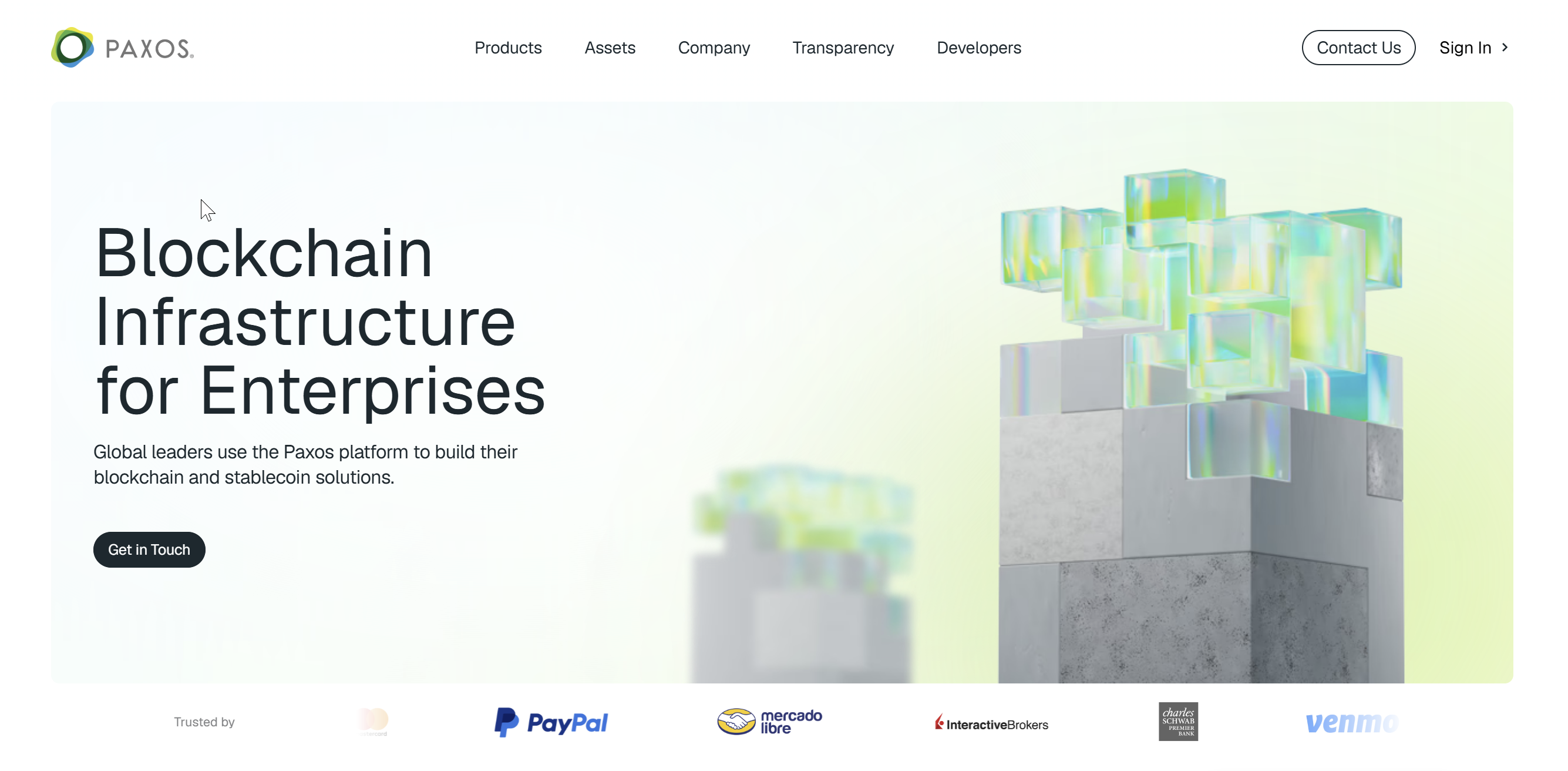 Paxos platform screenshot