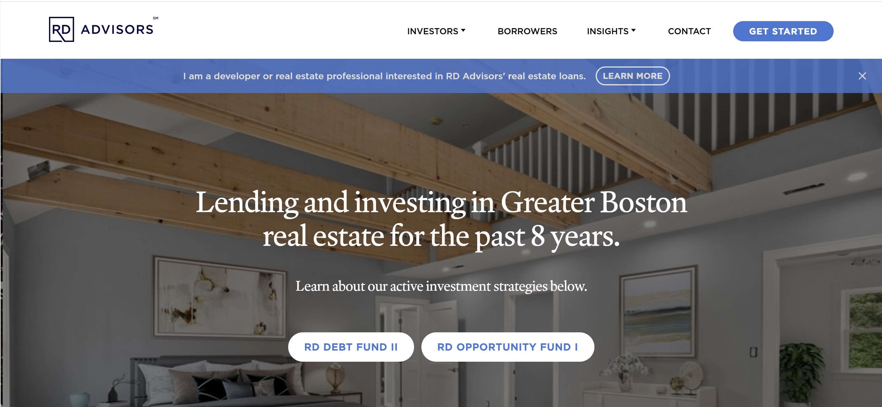 RD Advisors platform screenshot